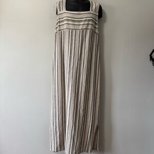 Vintage x Linda Lundstrom linen Sleeveless Maxi Sundress